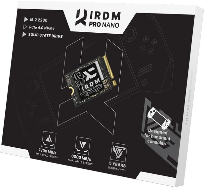 Goodram Накопичувач SSD 1TB Goodram IRDM Pro Nano M.2 2230 PCIe 4.0 x4 3D NAND (IRP-SSDPR-P44N-01T-30)