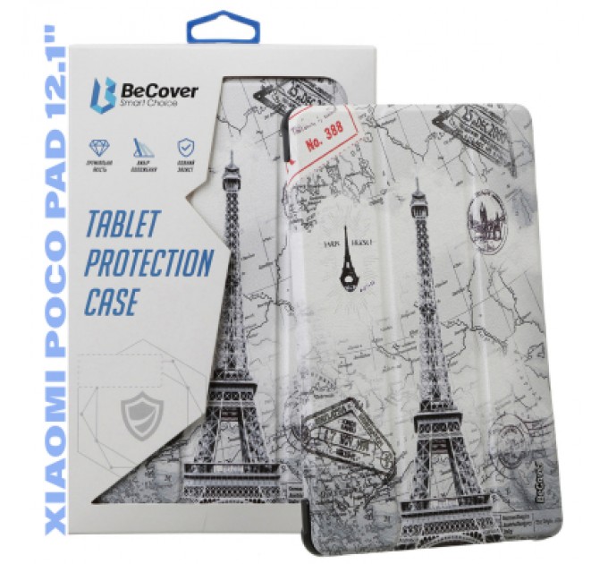 BeCover Чохол до планшета BeCover Smart Case Xiaomi Poco Pad 12.1" Paris (711571)