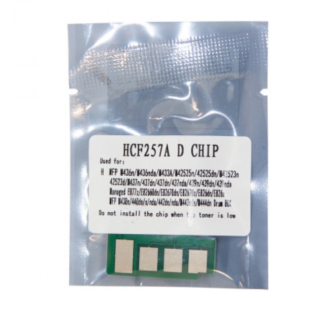 WWM Чип для картриджа фотобарабана HP LJ M433/M436 Bk WWM (JYD-HCF257AD)