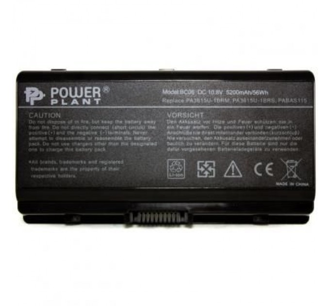 PowerPlant Акумулятор до ноутбука Toshiba Equium L40 (PA3615U-1BRS) 10.8V 5200mAh PowerPlant (NB00000208)