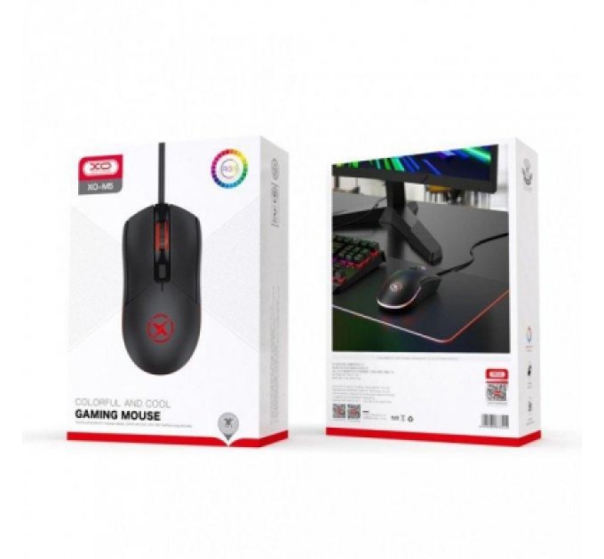 XO Мишка XO M5 A582 USB Black (XO-M5-BK)