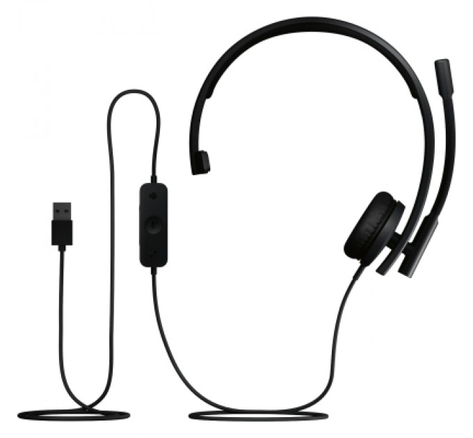 Logitech Навушники Logitech H570e Corded for Business Mono Teams USB-A Black (981-001426)