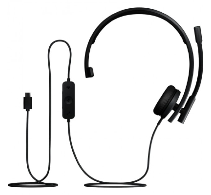 Logitech Навушники Logitech H570e Corded for Business Mono Teams USB-C Black (981-001427)