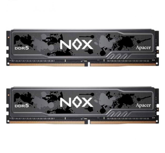 Apacer Модуль пам'яті для комп'ютера DDR5 32GB (2x16GB) 5600 MHz NOX Apacer (AH5U32G56C522MBAA-2)