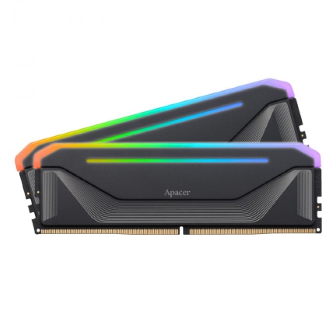 Apacer Модуль пам'яті для комп'ютера DDR5 32GB (2x16GB) 6000 MHz NOX RGB Black Apacer (AH5U32G60C622NBAA-2)