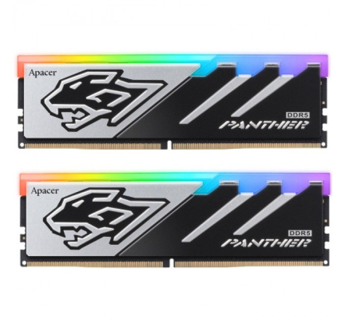 Apacer Модуль пам'яті для комп'ютера DDR5 32GB (2x16GB) 6000 MHz Panther RGB Apacer (AH5U32G60C5129BAA-2)