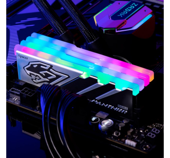Apacer Модуль пам'яті для комп'ютера DDR5 32GB (2x16GB) 6000 MHz Panther RGB Apacer (AH5U32G60C6229BAA-2)