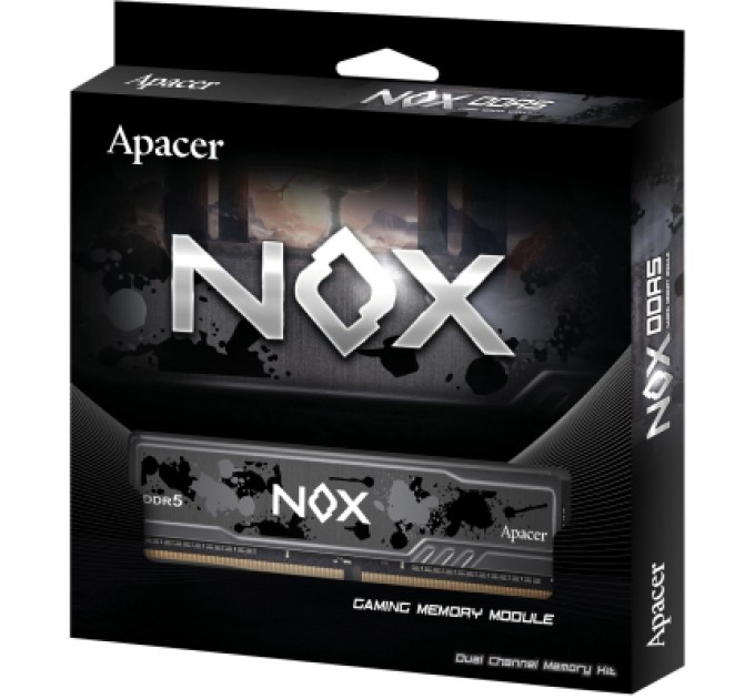 Apacer Модуль пам'яті для комп'ютера DDR5 64GB (2x32GB) 5600 MHz NOX Apacer (AH5U64G56C522MBAA-2)