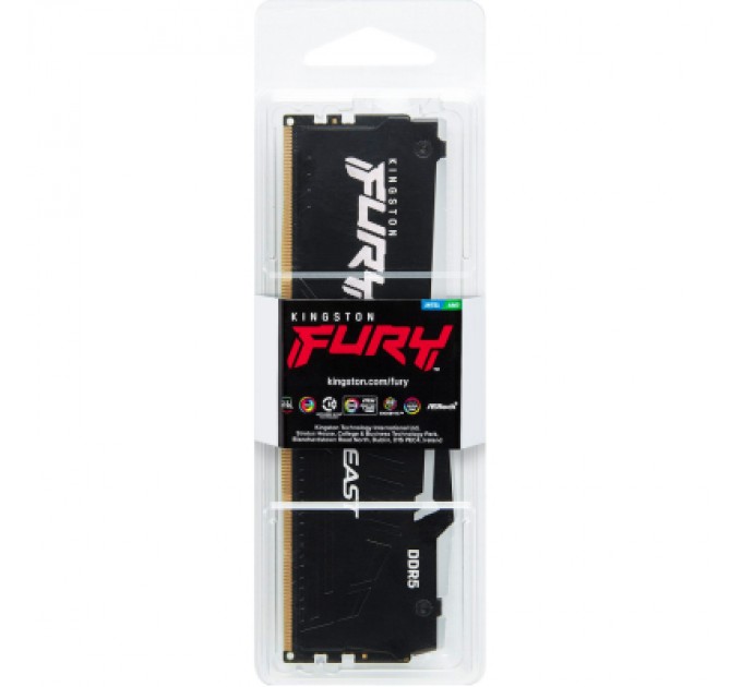 Kingston Fury (ex.HyperX) Модуль пам'яті для комп'ютера DDR5 16GB 6000 MHz Beast RGB EXPO Kingston Fury (ex.HyperX) (KF560C36BBE2A-16)