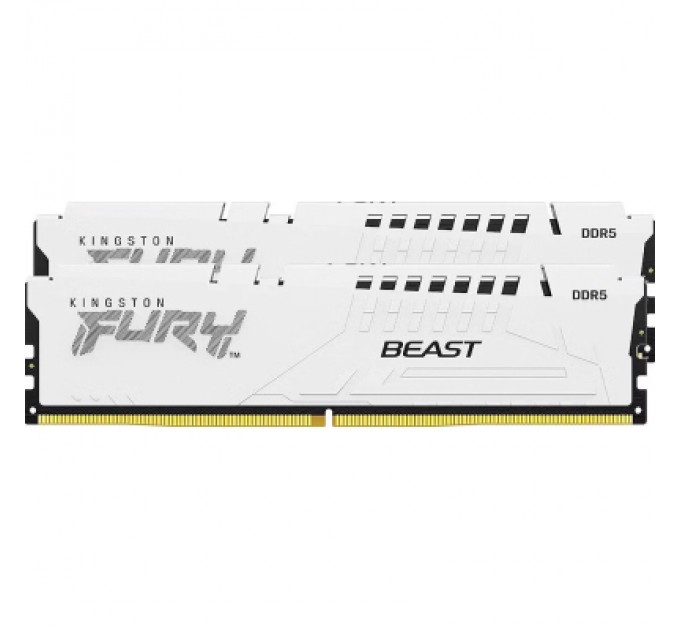 Kingston Fury (ex.HyperX) Модуль пам'яті для комп'ютера DDR5 32GB (2x16GB) 6800 MHz Beast White Kingston Fury (ex.HyperX) (KF568C34BWK2-32)