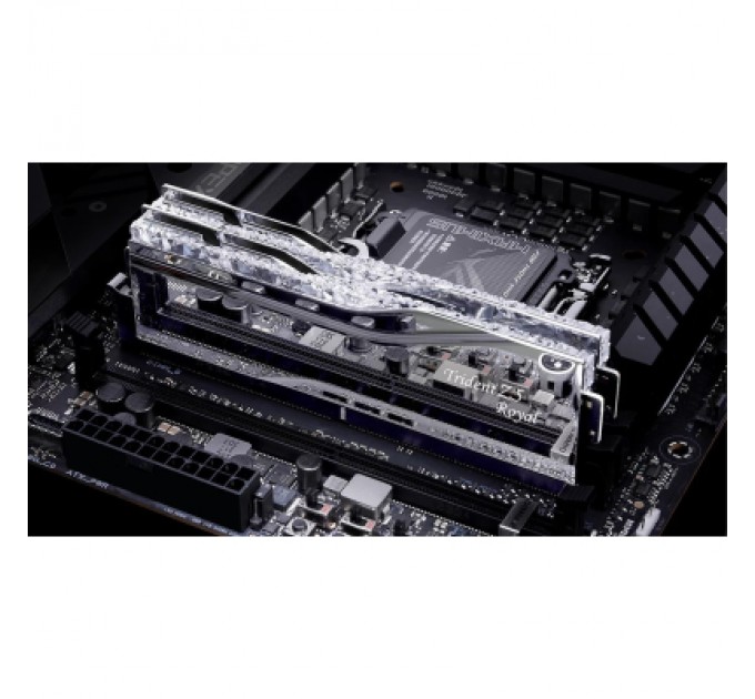 G.Skill Модуль пам'яті для комп'ютера DDR5 32GB (2x16GB) 7600 MHz Trident Z5 Royal Silver G.Skill (F5-7600J3646G16GX2-TR5S)