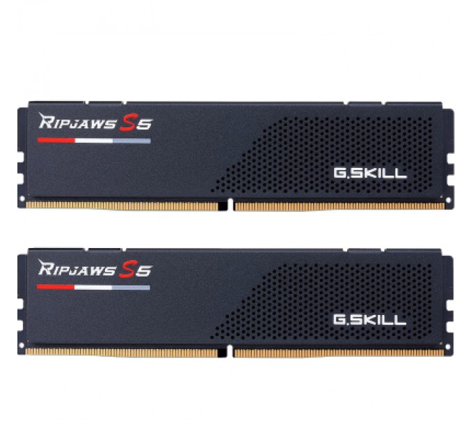 G.Skill Модуль пам'яті для комп'ютера DDR5 96GB (2x48GB) 5600 MHz Ripjaws S5 Matte Black G.Skill (F5-5600J4040D48GX2-RS5K)