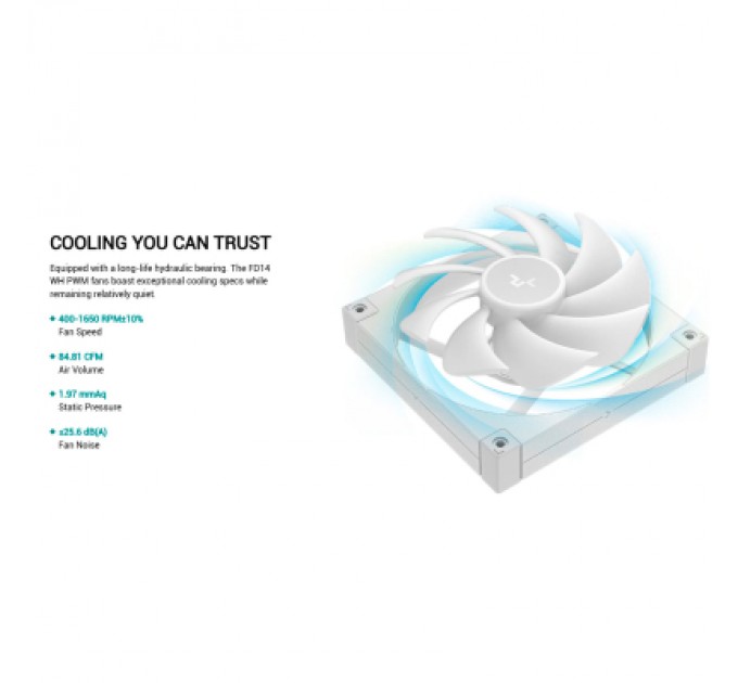 Deepcool Кулер до корпусу Deepcool FD14 WH