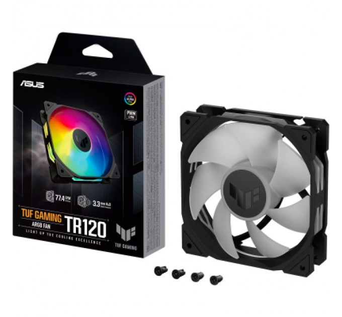 ASUS Кулер до корпусу ASUS TUF GAMING TR120 FAN ARGB BLACK (90DA0090-B09000)
