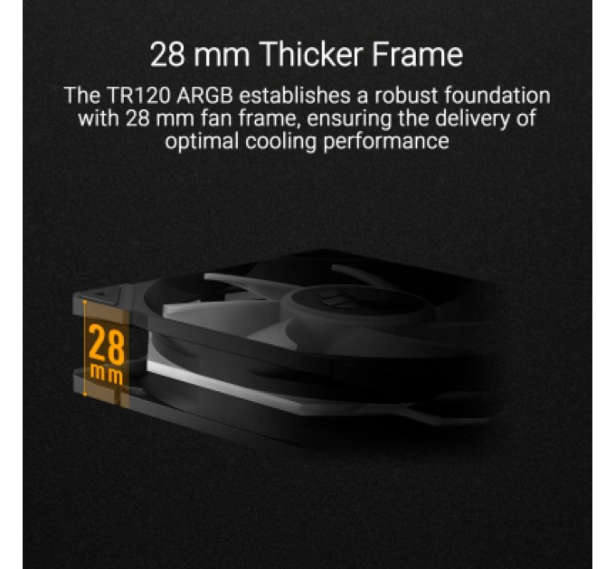 ASUS Кулер до корпусу ASUS TUF GAMING TR120 FAN ARGB BLACK (90DA0090-B09000)