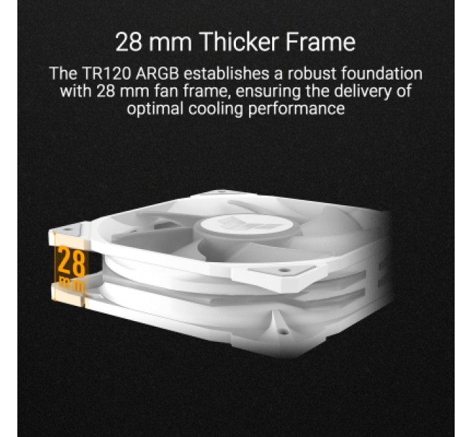 ASUS Кулер до корпусу ASUS TUF GAMING TR120 FAN ARGB WHITE (90DA0093-B09000)