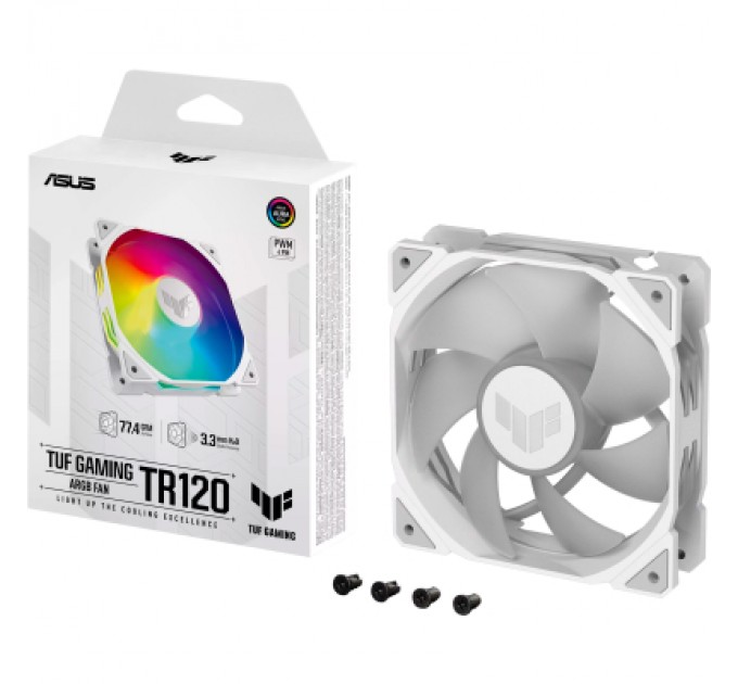 ASUS Кулер до корпусу ASUS TUF GAMING TR120 FAN ARGB WHITE (90DA0093-B09000)
