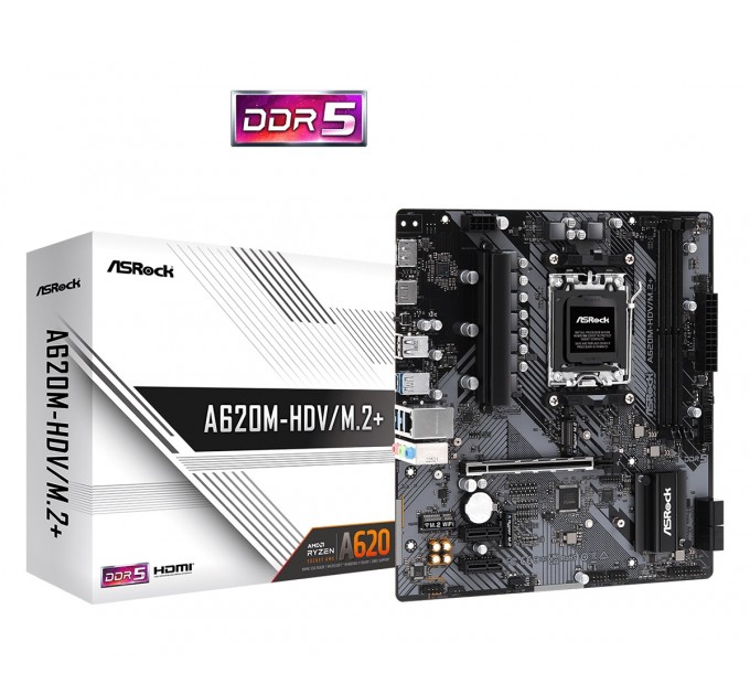 ASRock Материнська плата ASRock A620M-HDV/M.2+ Socket AM5