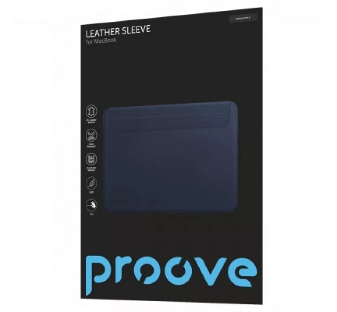 Proove Чохол до ноутбука Proove 13/13,3 MacBook Leather Sleeve blue (PCLSMB131312)
