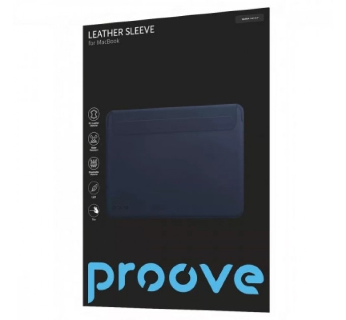 Proove Чохол до ноутбука Proove 13,6/14,2 MacBook Leather Sleeve black (PCLSMB141302)