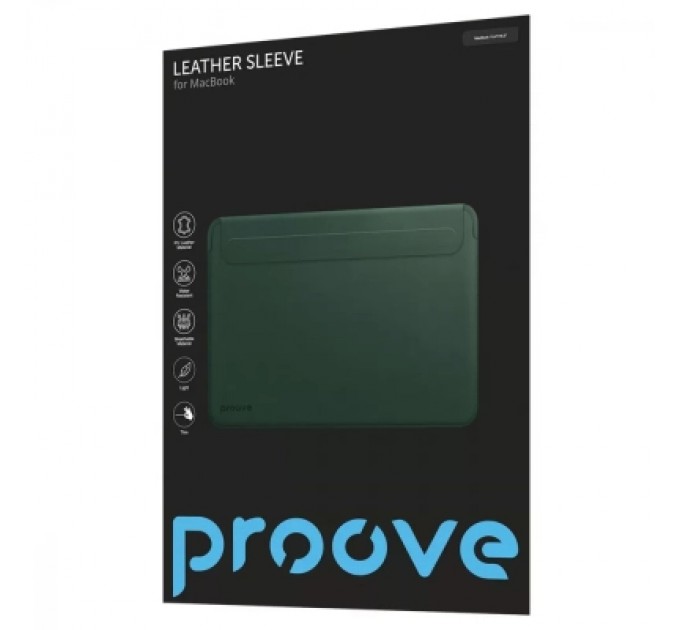 Proove Чохол до ноутбука Proove 15,4/16,2 MacBook Leather Sleeve black (PCLSMB161602)