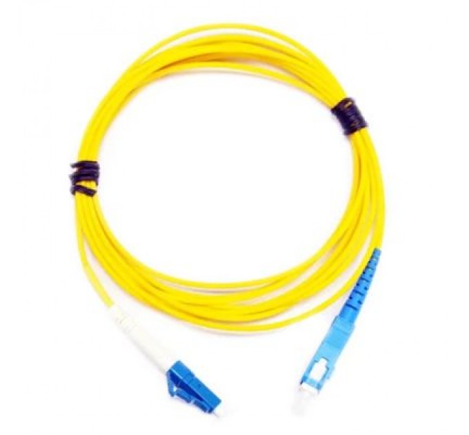 Eserver Оптичний патчкорд Eserver SC/UPC-LC/UPC SingleMode, Simplex, 1m (ES-SC-LC/UPC-1-SM-S)