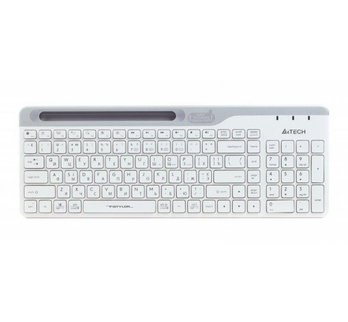 A4Tech Клавіатура бездротова A4Tech Fstyler FBK25 White