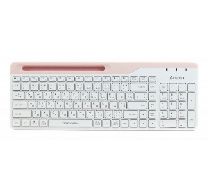 A4Tech Клавіатура бездротова A4Tech Fstyler FBK25 White