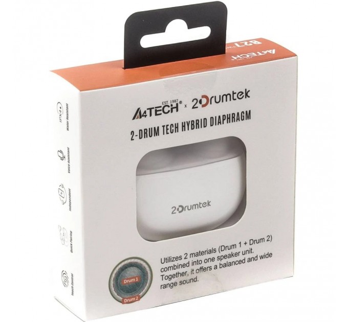 A4Tech Bluetooth-гарнітура A4Tech B27 Grayish White