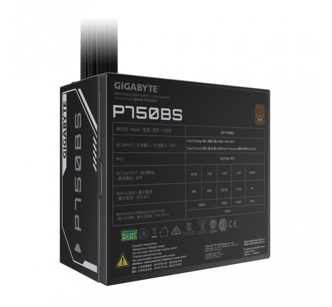 GIGABYTE Блок живлення Gigabyte 750W GP-P750BS