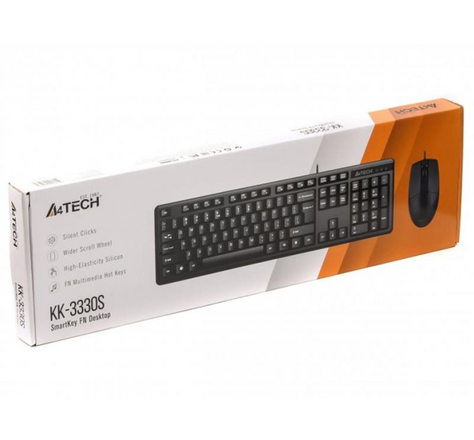 A4Tech Комплект (клавіатура, миша) A4-Tech KK-3330S Black
