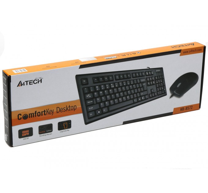 A4Tech Комплект (клавіатура, мишка) A4Tech KR-8572 Black