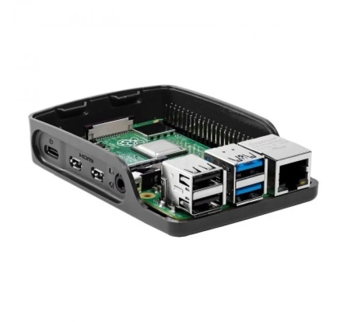 Raspberry Pi Додаткове обладнання до промислового ПК Raspberry Pi RPi 4 Official Case Black/Grey (OFI051)