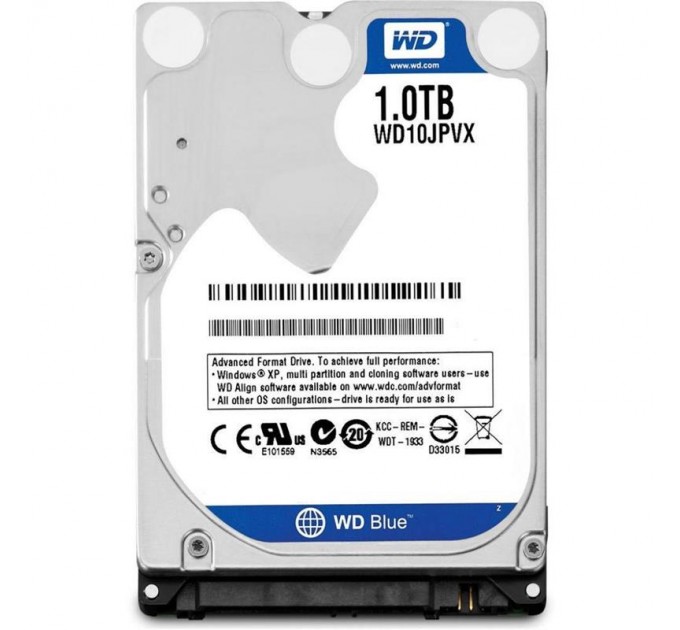 WD Накопичувач HDD 2.5" SATA 1.0TB WD Scorpio Blue 5400rpm 8MB (WD10JPVX)