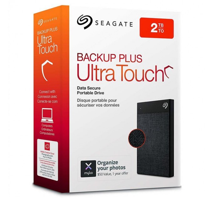 Seagate Зовнішній жорсткий диск 2.5" USB 2.0TB Seagate Backup Plus Ultra Touch Black (STHH2000400)