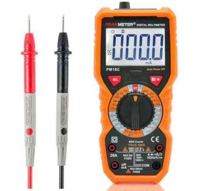 Protester Цифровий мультиметр Protester багатофункціональний з True RMS (PM18C)
