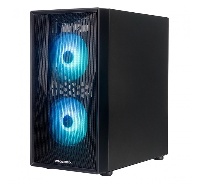 Prologix Корпус Prologix E102 Tempered Glass&Mesh Black