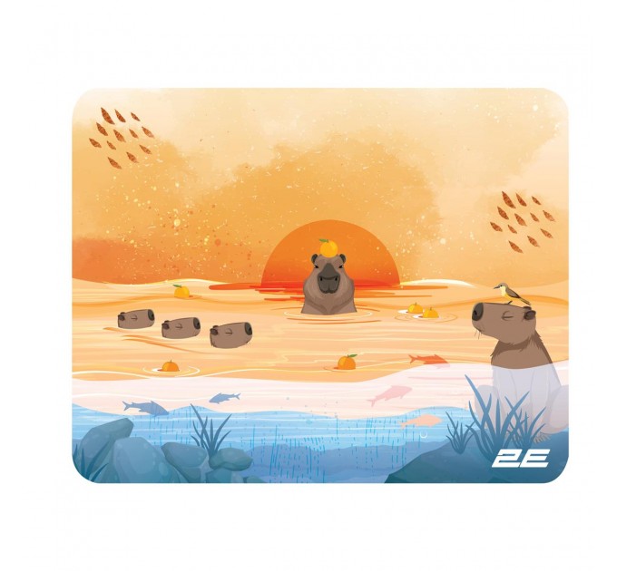 2E Ігрова поверхня 2E Capybarra S Yellow (2E-PAD-S-CAPY-YELLOW)