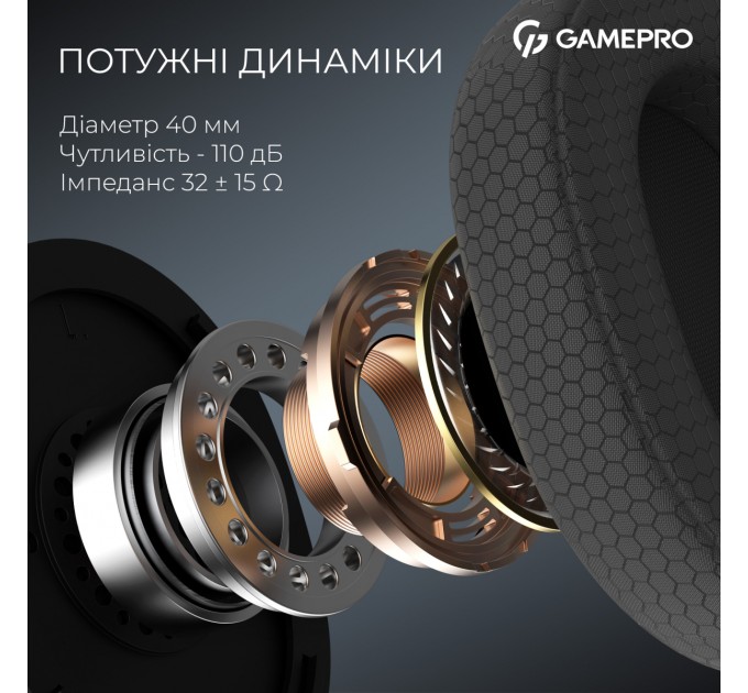 GamePro Гарнітура GamePro Asgard Bragi Black (HSW250B)