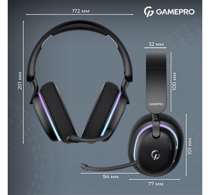 GamePro Гарнітура GamePro Asgard Bragi Black (HSW250B)