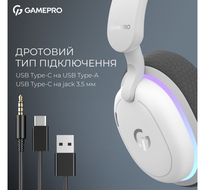 GamePro Гарнітура GamePro Asgard Bragi White (HSW250W)