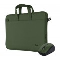 Trust Сумка для ноутбука Trust 16" BOLOGNA Slim Eco + Mouse, Set green (24989)