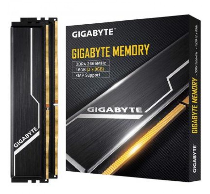 GIGABYTE Модуль пам'яті для комп'ютера DDR4 16GB (2x8GB) 2666 MHz Timing GIGABYTE (GP-GR26C16S8K2HU416)