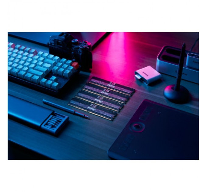 Kingston Модуль пам'яті для сервера Kingston 128GB 6000MT/s DDR5 ECC Reg CL32 DIMM (Kit of 4) FURY Renegade Pro EXPO (KF560R32RBEK4-128)