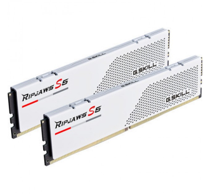 G.Skill Модуль пам'яті для комп'ютера DDR5 32GB (2x16GB) 5600 MHz Ripjaws S5 White G.Skill (F5-5600J4040C16GX2-RS5W)