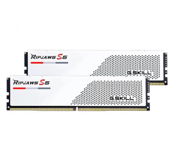 G.Skill Модуль пам'яті для комп'ютера DDR5 32GB (2x16GB) 5600 MHz Ripjaws S5 White G.Skill (F5-5600J4040C16GX2-RS5W)