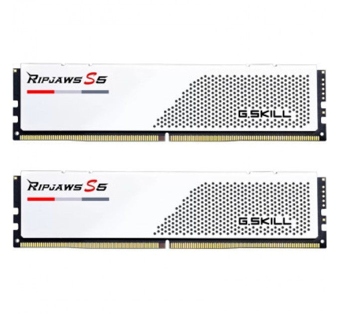 G.Skill Модуль пам'яті для комп'ютера DDR5 32GB (2x16GB) 5600 MHz Ripjaws S5 White G.Skill (F5-5600J4040C16GX2-RS5W)
