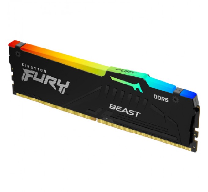 Kingston Fury (ex.HyperX) Модуль пам'яті для комп'ютера DDR5 32GB 6000 MHz Beast RGB XMP Kingston Fury (ex.HyperX) (KF560C30BBA-32)
