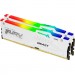 Kingston Fury (ex.HyperX) Модуль пам'яті для комп'ютера DDR5 32GB (2x16GB) 6800 MHz Beast White RGB XMP Kingston Fury (ex.HyperX) (KF568C34BWAK2-32)