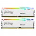 Kingston Fury (ex.HyperX) Модуль пам'яті для комп'ютера DDR5 32GB (2x16GB) 6800 MHz Beast White RGB XMP Kingston Fury (ex.HyperX) (KF568C34BWAK2-32)
